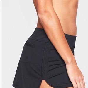 Athleta Tidal skirt skort black swim pool coverup